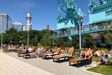 Domino Park in Williamsburg, Brooklyn