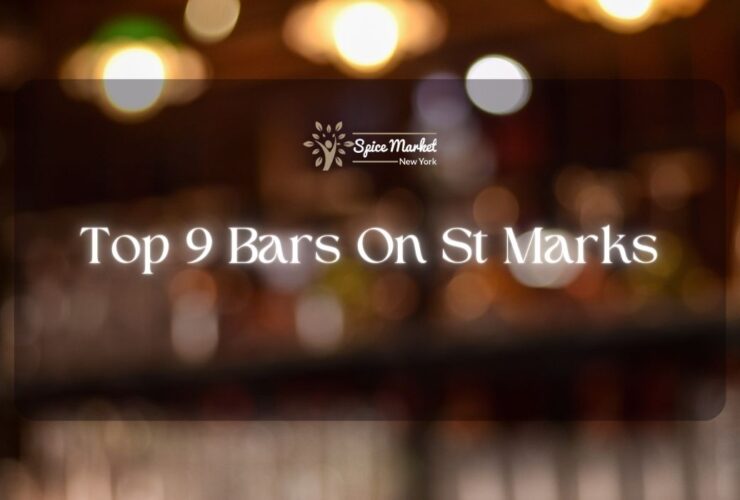 Top 9 Bars On St Marks New York - a blurred image of a bar with colorful lights