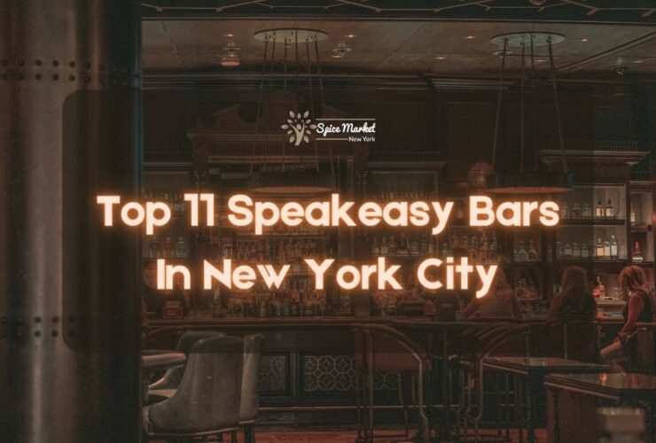 Top 11 Speakeasy Bars In New York City - an inside of a speakeasy bar with people drinking