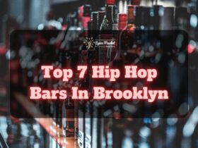 Top 7 Hip Hop Bars In Brooklyn NYC - a counter of a bar full of different kinds of alcohol in bottles